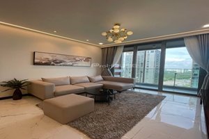 High-floor apartment for rent in Empire City with 2 bedroom full high-class furniture