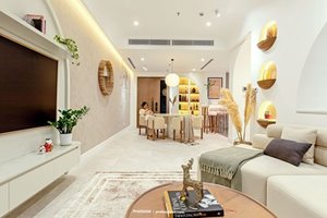 Luxury designed apartment 3brs for rent in The River on low floor 3000$/month