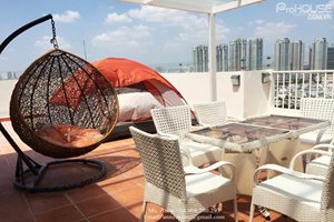 Hot Penthouse for rent near SC Vivo City, Phu My Hung, full furnished, nice and modern furniture