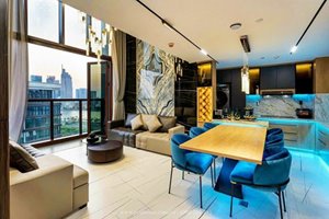 Mini penthouse for rent in The River Thu Thiem with full of furniture