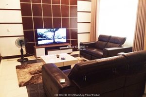 Nice townhouse for rent in Phu My Hung with 4 bedrooms, large kitchen, and big terrace