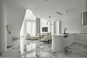 Ground floor duplex for rent at The River Thu Thiem 3 bedrooms fully furnished with premium interiors