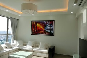 Nice view 3 bedrooms apartment for rent in Riviera Point with full furniture