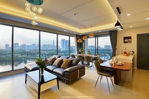 A super nice 3 bedroom apartment for rent in Diamond Island with river view