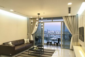 Beautiful view 4 bedroom apartment for rent in Vinhomes Central Park with full furniture
