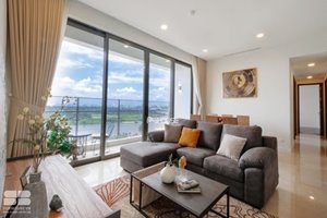 River view middle floor apartment for rent with 3 bedrooms fully furnished at The Nassim