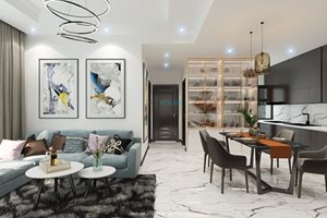 Well-decorated 2 bedroom apartment in Empire City for rent 