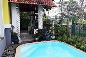 Low rental villa for rent in Phu My Hung having swimming pool and large garden