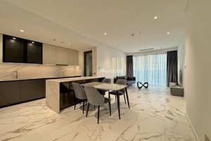 Minimalist style 2-bedroom apartment for rent at Metropole Thu Thiem with full furniture