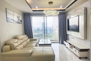 River view 3-bedroom apartment for rent in Midtown Phu My Hung with full amenities