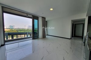 2 bedroom apartment for rent with large balcony in Empire City with basic furniture