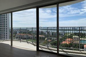 3 bedroom apartment for rent in Waterina Suites with river view and basic furniture