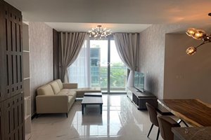 Fully furnished 2 bedroom apartment for rent in Empire City with pool view