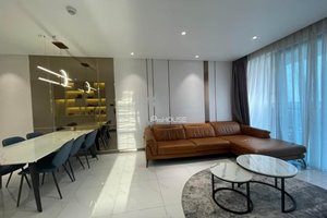 Direct river view 3-bedroom apartment for rent with full amenities in Sunwah Pearl