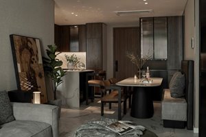 High end 2 bedroom apartment with bathtub for rent at The Metropole Thu Thiem