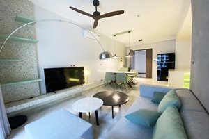 Outstanding green tones Midtown apartment for rent with high-class furniture