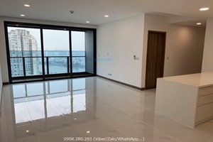 Unfurnished 2brs+1 apartment in Sunwah Pearl for rent with river view