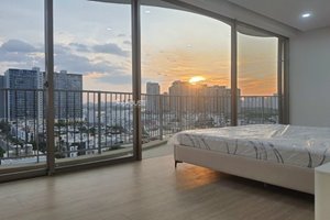 Low rental river view apartment in Waterina Suites with 3 bedroom fully furnished