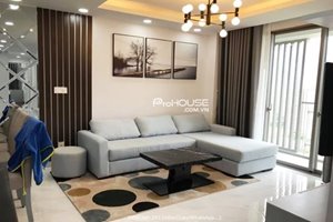 Cheap 3 bedroom apartment for rent in Happy Residence with beautiful furniture