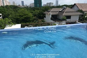 Beautiful and spacious villa for rent in Phu My Hung with swimming pool, nice furniture, 4 bedrooms