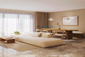 Bright furniture 3 bedroom apartment for rent in Thao Dien Green 