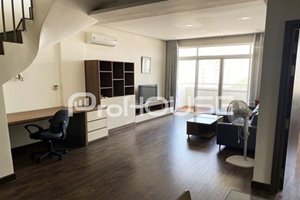 Good condition penthouse for rent in My Phuc, nice view, low rental