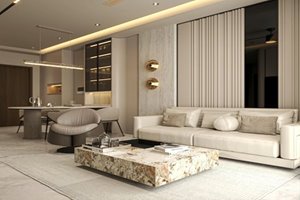 2 bedroom fully furnished apartment for rent at The Aurora