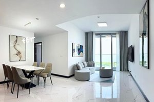 Cheap luxury apartment for rent in Empire City with full furniture and open view