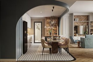 Beautifully designed 3-bedroom apartment for rent in Empire City with luxury furniture