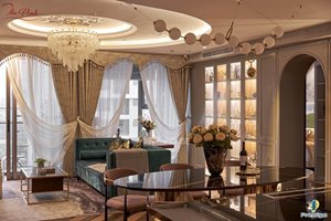 American style apartment for rent at The Peak - Midtown with 2 bedrooms full of high-class furniture
