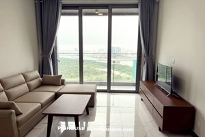 Empire City 2BRs apartment for rent partly furnished middle floor 1100$