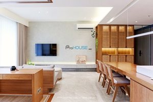 Japandi interior apartment for rent in Midtown M8 - The Peak