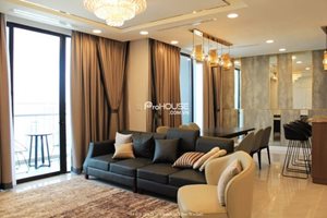 Penthouse Vinhomes Golden River for rent, luxury furniture, 4 bedrooms, river view