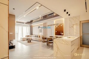 Perfectly-decorated apartment in The Horizon Phu My Hung - Modern minimalist style