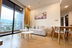 Modern 2-bedroom apartment for rent with open view at Lumiere Riveside – fully furnished