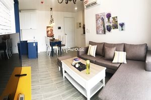 Beautiful semi-classical apartment for rent in Phu My Hung, high quality furniture