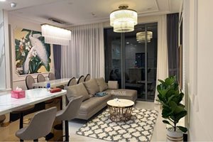 River view apartment for rent in Sunwah Pearl with beautiful interior design 2 bedrooms