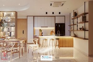 Amazing 3 bedroom apartment for rent in Midtown The Peak with bright furniture