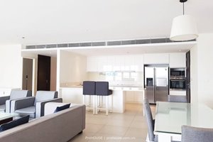 Large size apartment in Brilliant tower of Diamond Island for rent with nice furniture