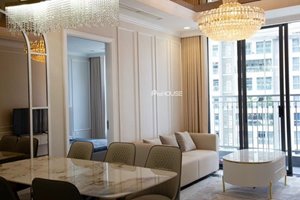 River view 3-bedroom apartment for rent in Vinhomes Central Park with high-class furniture