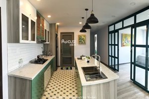 Bright furniture apartment for rent in Phu My Hung