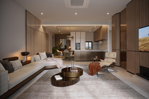 3-bedroom apartment for rent in Thu Thiem Zeit River with nice furniture and beautiful view