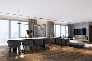 Luxury penthouse for rent in Phu My Hung with modern furniture and nice view