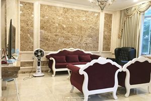 New villa for rent near Korean International School, 4 bedrooms, nice furniture, modern and safe area