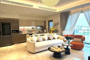 Luxury 3-bedroom apartment for rent at The Horizon | 114 sqm | Direct river view | Fully furnished