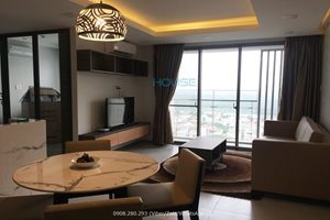 Highest floor apartment for rent in Happy Residence with Western style of furniture
