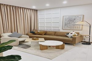 2br+1 apartment for rent in Sunwah Pearl with beautiful design furniture