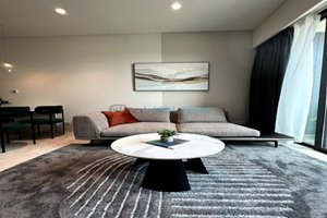 Well-decorated apartment for rent in The River Thu Thiem with nice furniture