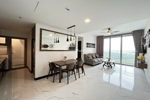 Empire City 1-bedroom apartment for rent with high-class furniture