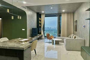 Beautiful design 2-bedroom apartment for rent in Empire City with full furniture